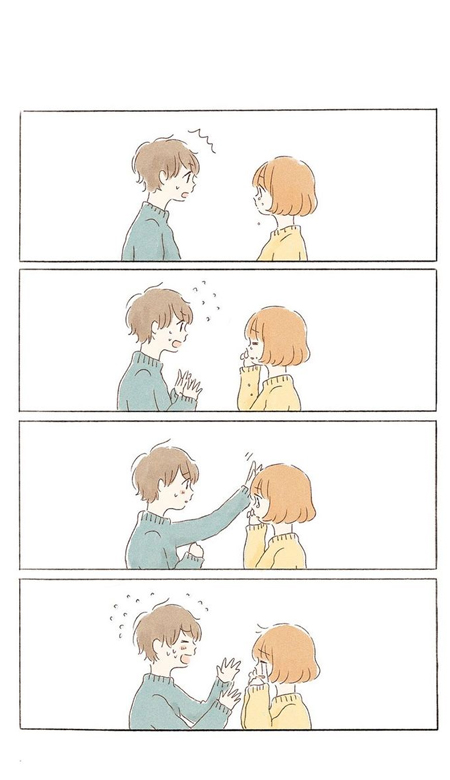 好看又不俗气的全面屏插画情侣壁纸 真爱之路从不平坦爱迎万难爱也赢万难