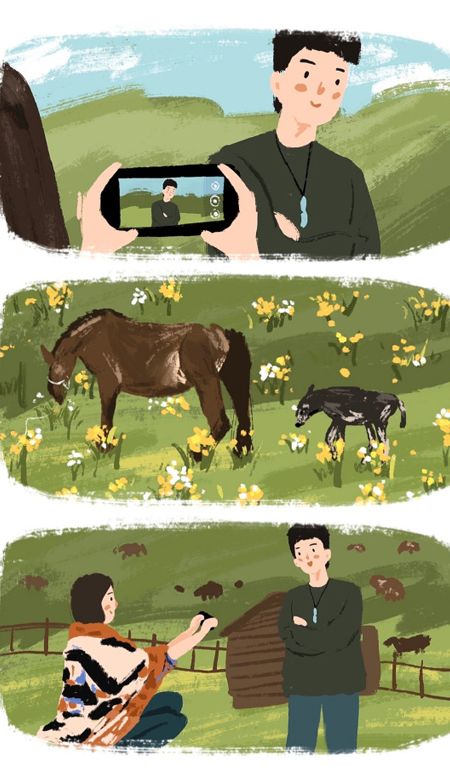 2023春季超甜的卡通幸福情侣壁纸 那就好好谈一场恋爱吧