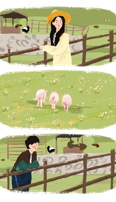 2023春季超甜的卡通幸福情侣壁纸 那就好好谈一场恋爱吧