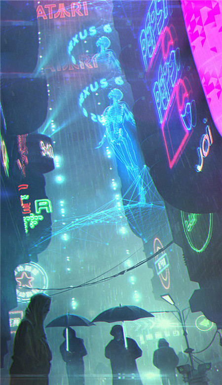 赛博朋克2077炫酷壁纸美女 磁场不合的人讲多少话都在翻山越岭