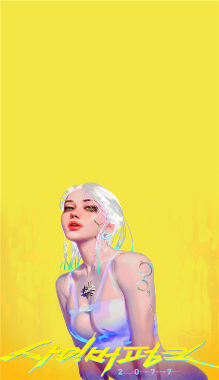 赛博朋克2077炫酷壁纸美女 磁场不合的人讲多少话都在翻山越岭